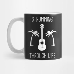 Strumming Though Life With A Ukulele Mug